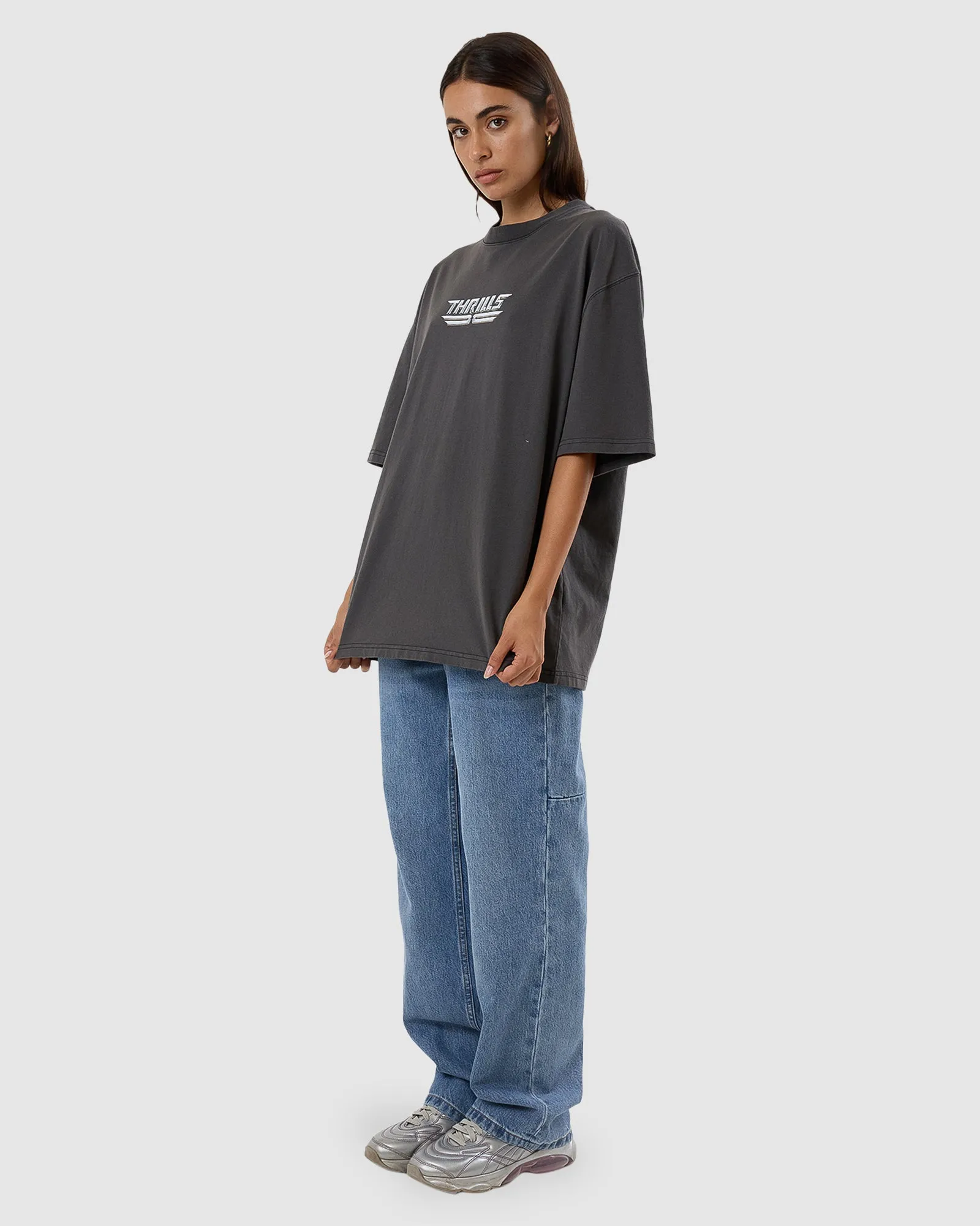 WOMENS HIGH SHINE OVERSIZED T-SHIRT