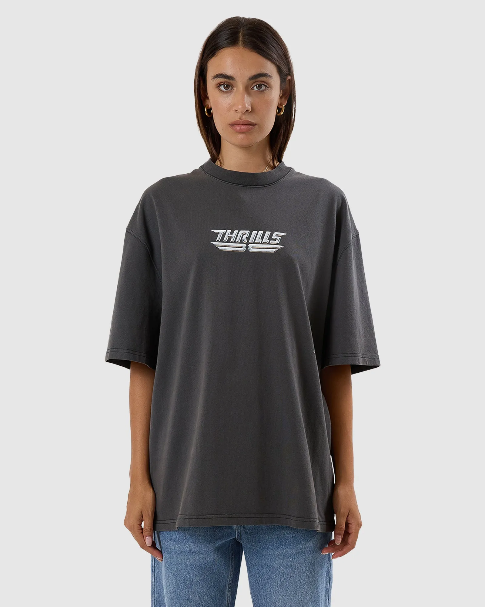 WOMENS HIGH SHINE OVERSIZED T-SHIRT