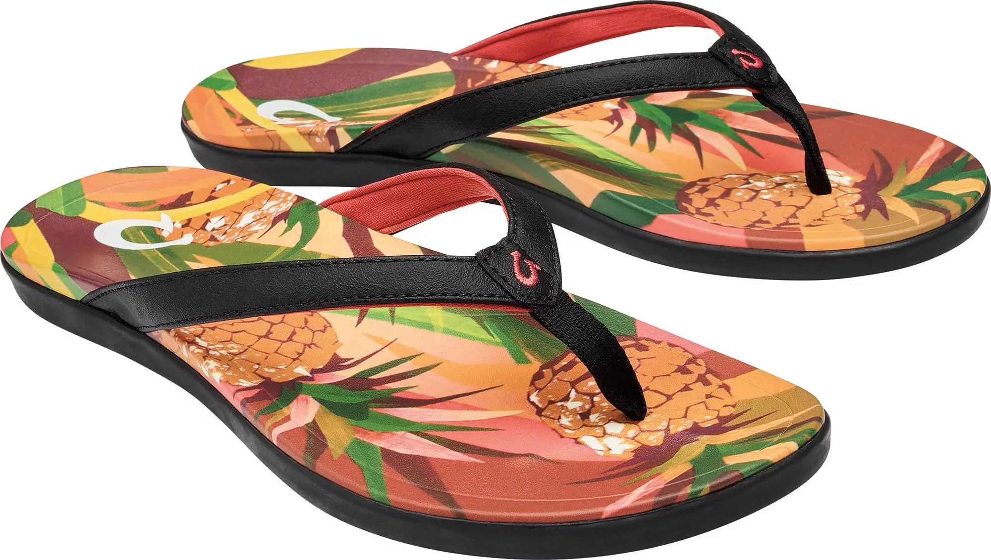 WOMEN'S OLUKAI HO'OPIO HAU | BLACK / PINEAPPLE