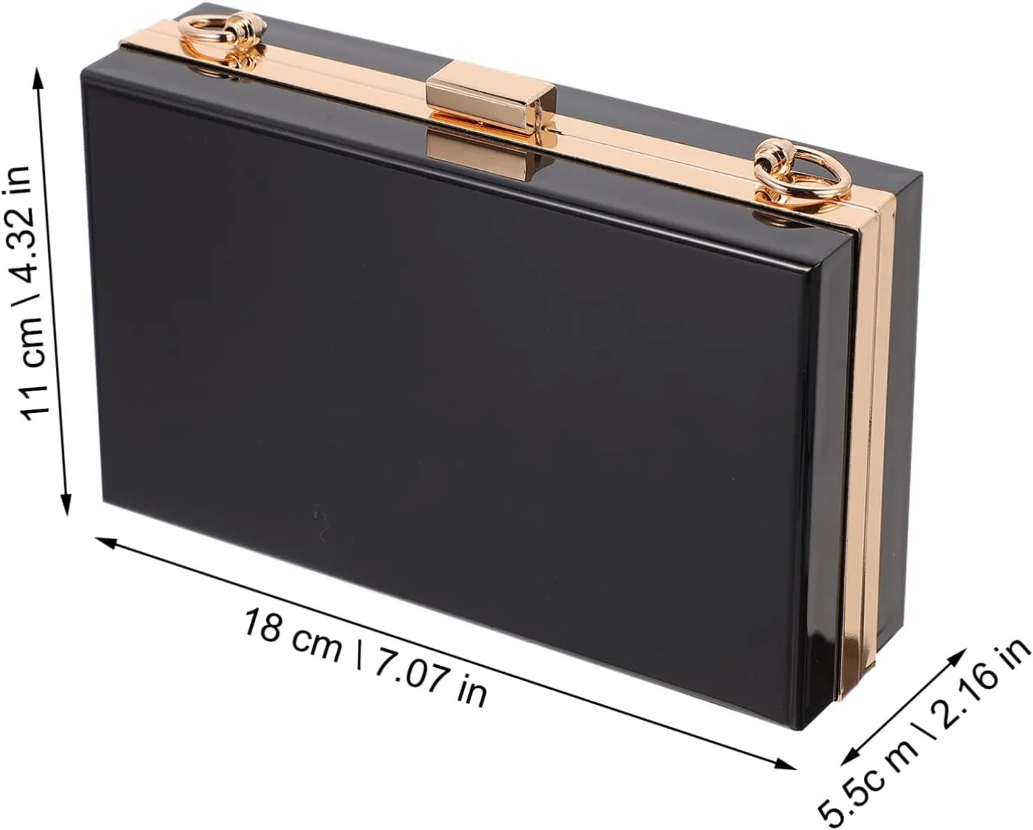 Women's Small Square Bag Ladies Hand Bag Clear Purse for Women Ladies White Purse for Women Gold